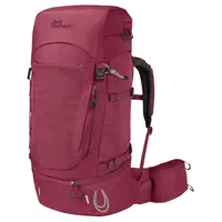 jack wolfskin - women's highland trail 50+5 - sac à dos de trekking taille 50+5 l, rouge