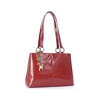 catwalk collection handbags - cuir véritable - sac à main/sac porté épaule/cabas - femme - bellstone - rouge