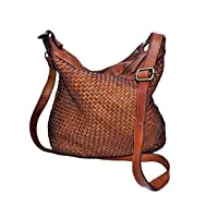 brakumi sacs en cuir véritable femme sac à dos à bandoulière épaule souple grand sac à dos transformable vintage travail pc sac noir outlet (marrone4)
