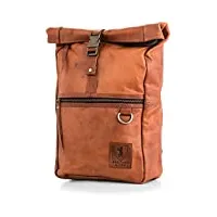 berliner bags vintage sac à dos en cuir utrecht, sac pour ordinateur pour hommes femmes (marron m)