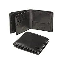 lavalen® portefeuille homme cuir veritable - blocage rfid - porte pièces de monnaie homme grande capacite poche à glissière - porte feuille et cartes bancaire.