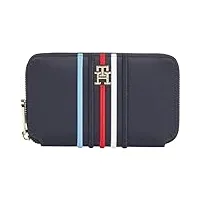tommy hilfiger poppy large za corp aw0aw16018, portefeuilles femme, bleu (space blue), os