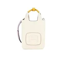 hogan sac à main pour femme h-bag mini shopping h embossed kbw01m50100t4g7d38 cuir ivoire, ivoire (ral 1013), taille unique