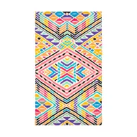serviette de plage 145 x 85 cm - ikat multicolore - olaian