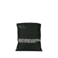 calvin klein sac cabas à slogan imprimé - noir