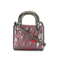 christian dior pre-owned mini sac à main limited edition anselm rey (2011) - gris