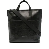 balenciaga sac cabas à design texturé - noir