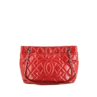 chanel pre-owned sac à main soft cc (2013) - rouge
