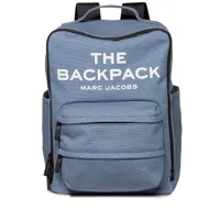 marc jacobs sac à dos the backpack à logo imprimé - bleu