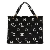 chanel pre-owned sac cabas cc icon (1997) - noir