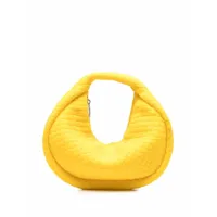 bottega veneta sac à main jodie en caoutchouc intrecciato - jaune