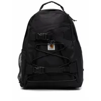 carhartt wip sac à dos kickflip à patch logo - noir