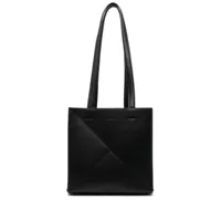 nanushka sac cabas en cuir artificiel à motif croix - noir