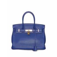 hermès pre-owned sac à main birkin 30 pre-owned (2017) - bleu