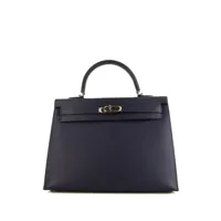 hermès pre-owned sac à main kelly 35 pre-owned (2014) - bleu