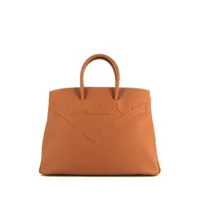 hermès pre-owned sac à main birkin shadow 35 (2020) - marron