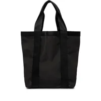 ganni grand sac cabas en polyester recyclé - noir