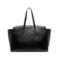 ralph lauren collection sac cabas à plaque logo - noir