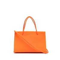medea sac à main en cuir à logo imprimé - orange