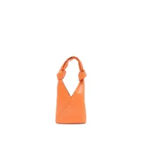 mm6 maison margiela sac cabas à détail de nœud - orange