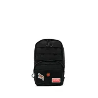 kenzo sac à dos à applique logo - noir