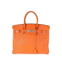 hermès pre-owned sac à main birkin 35 - orange