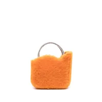 le silla mini sac à main ivy en peau lainée - orange