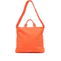 off-white grand sac cabas à logo imprimé - orange