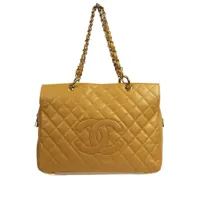 chanel pre-owned sac cabas grand shopping (2003) - jaune