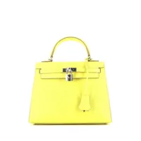 hermès pre-owned sac à main kelly 25 pre-owned (2022) - jaune