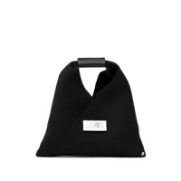mm6 maison margiela sac cabas en mesh à logo - noir