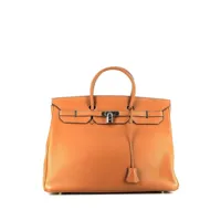 hermès pre-owned sac à main birkin 40 pre-owned - orange