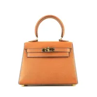 hermès pre-owned sac à main kelly 20 pre-owned - orange