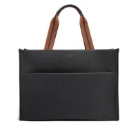 zegna sac cabas à design texturé - noir