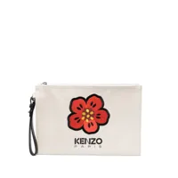 kenzo pochette à motif boke flower - tons neutres