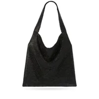 rabanne sac cabas pixel en mesh - noir