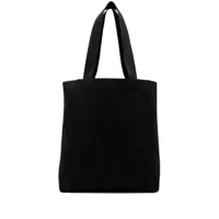 moncler sac cabas à motif monogrammé en jacquard - noir