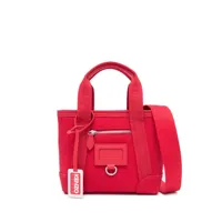 kenzo mini sac cabas paris en toile - rouge