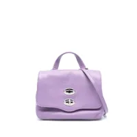 zanellato sac cabas postina médium en cuir - violet