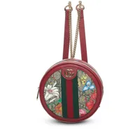 gucci pre-owned sac à dos flora ophidia round - rouge
