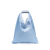 mm6 maison margiela sac cabas japanese à design triangle - bleu