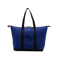 a.p.c. x jw anderson sac cabas à logo imprimé - bleu