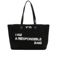 v°73 sac à main bicolore responsibility bis - noir