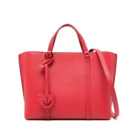 pinko sac à main en cuir - rouge