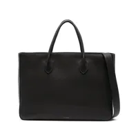 the row sac à main day luxe en cuir - noir