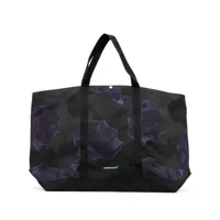 undercover sac cabas à fleurs - noir