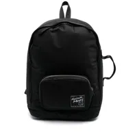 maison kitsuné sac à dos zippé à logo appliqué - noir