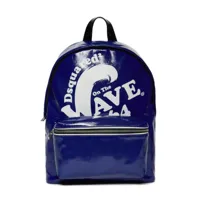 dsquared2 kids sac à dos wave 1964 à logo imprimé - bleu