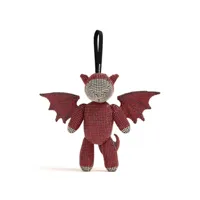 alexander wang mini pochette dragon à ornements en cristal - rouge