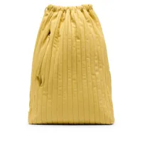 marsèll sac à dos arriccia en cuir - jaune